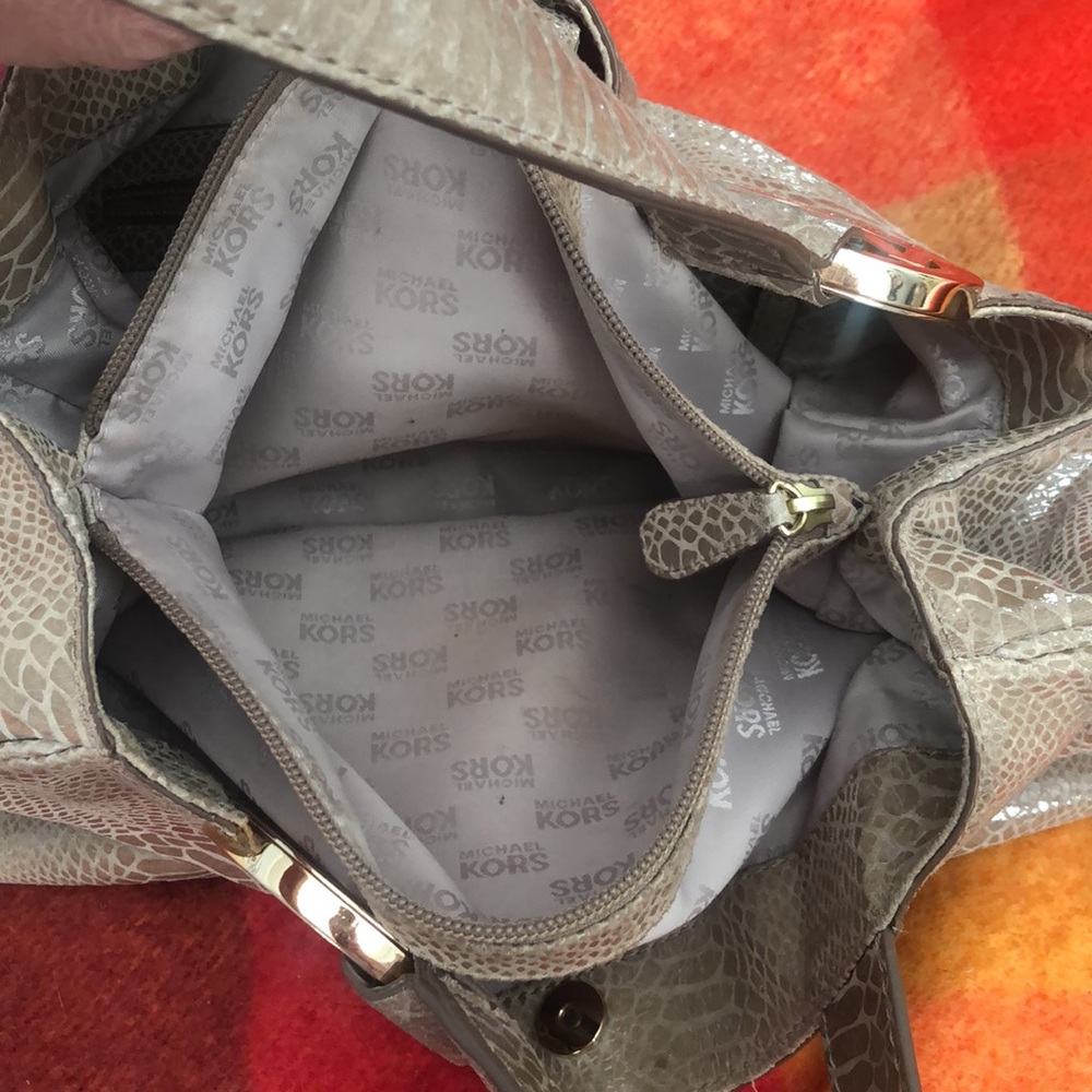 Michael Kors Snakeskin Handbag - Picture 5 of 9